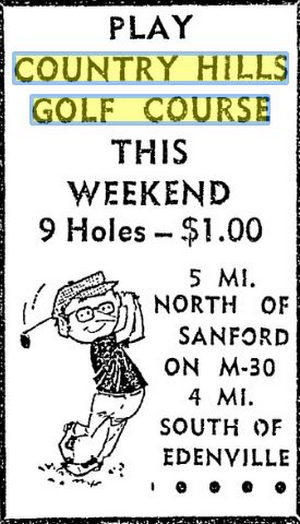 Country Hills Golf Course - June 1974 Ad (newer photo)